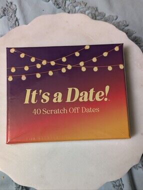 NIB It’s a Date! 40 Scratch Off Dates – Couple’s Date Night Idea Deck – Sealed